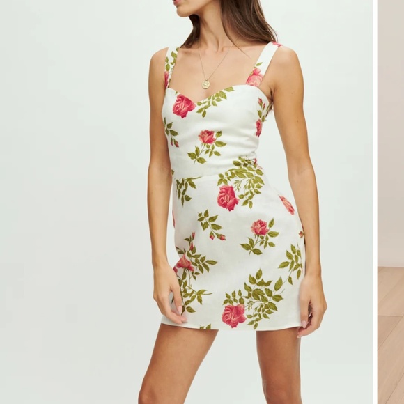 Reformation Miso Linen Dress Jolie - Size 2 - Picture 2 of 2